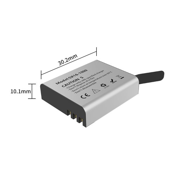 1350mAh 500 Cycles 3.7 Volt Camera Battery Semi Solid State For SJ6000 And SJ5000 Action Cameras