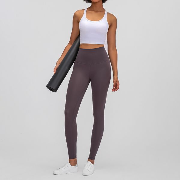 Yoga Gym Racerback Sports Bra Nylon Spandex Blend Crop Breathable Olive Green