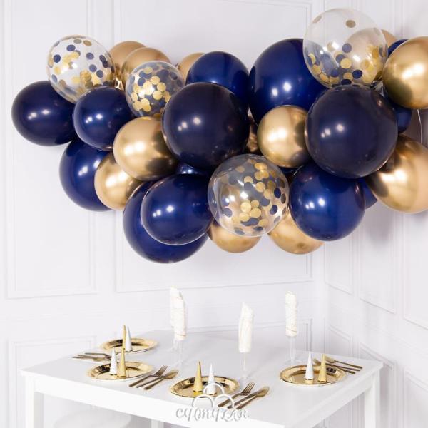 10pcs Latex Balloons Mixed 12inch Confetti Chrome Gold Navy Balloons Bachelorette Party Birthday Baby Shower Balloon