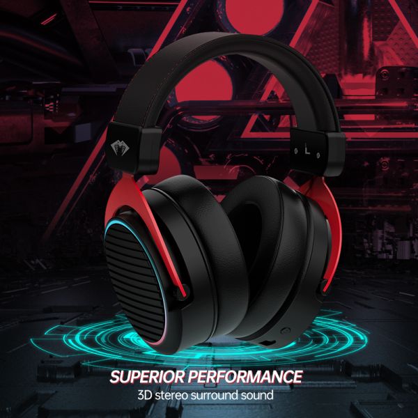 Volume Control 2.4G Wireless Gaming Headphones DJ Earphones 15 Hz-20KHz For PC