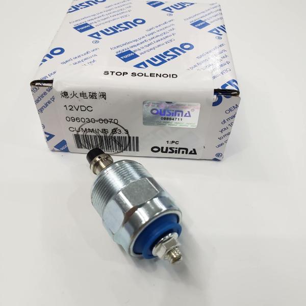 OUSIMA 096030-0070 12V Shut Off Solenoid Magnet Valve Solenoid Valve Cut Off Stop Solenoid For CUMMINS B3.3