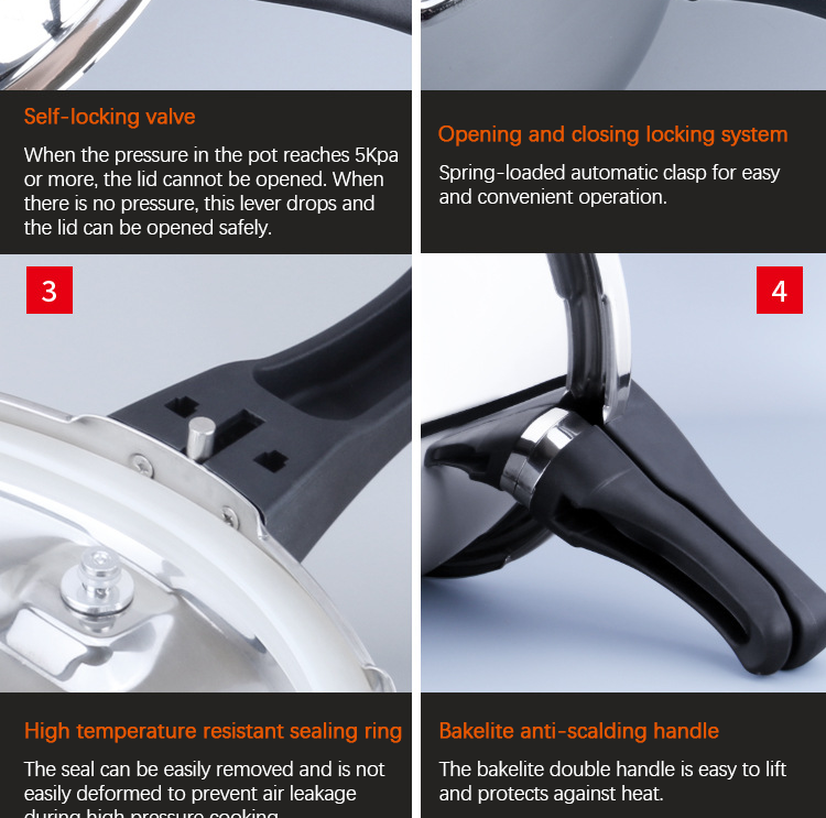 Изготовленные на заказ герметическая электрическая кастрюля Cookware 304 нержавеющая для варить риса