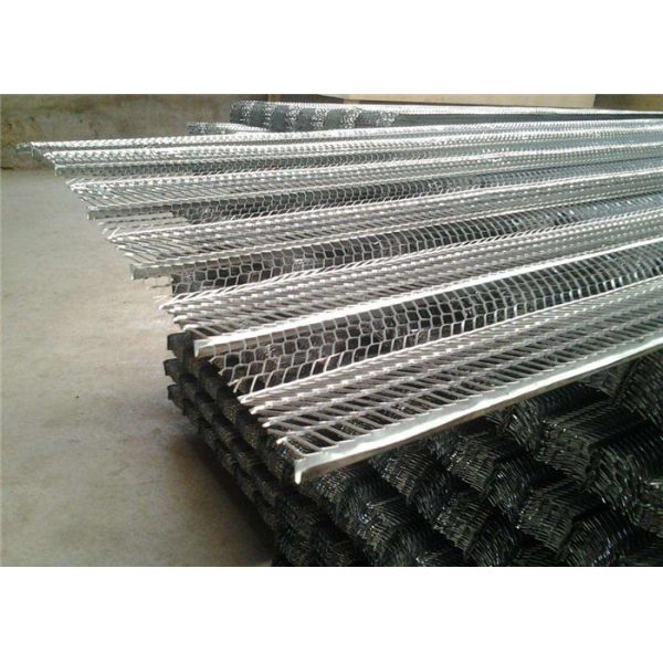 Diamond Shape  316 Galvanized Steel Expanded Wire Mesh 0.35mm Construction Supply
