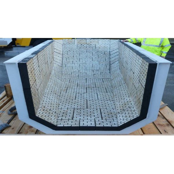 Подкладка керамического вкладыша носки высокая износоустойчивая резиновая керамическая