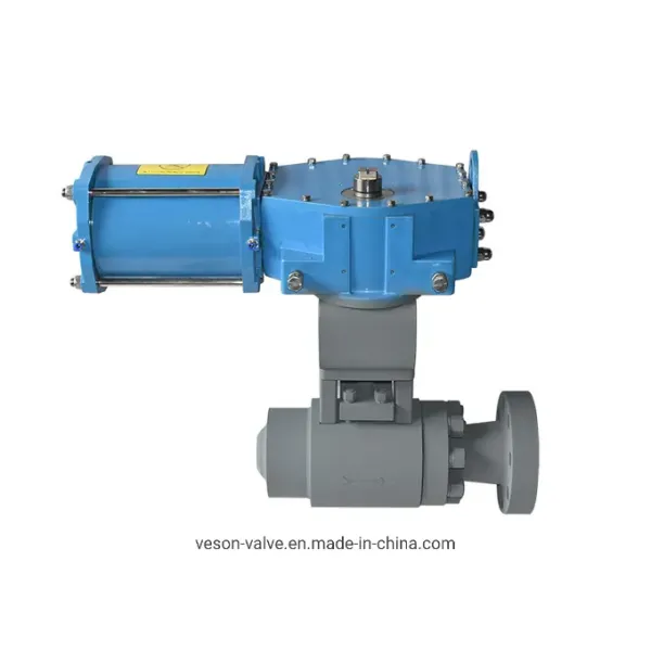 ANSI CLASS 150-900 Pneumatic Ball Valve with Fixed Ball Structure and Drain Function for High-Pressure-High-Temperature Applications