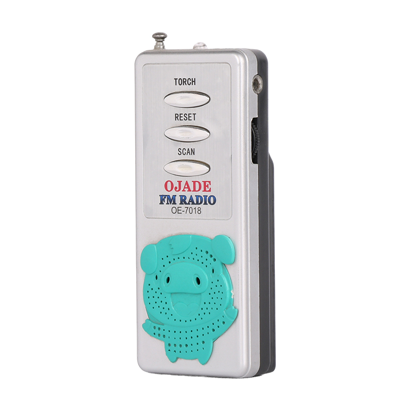 OEM мини FM динамик радио UM3 * 2 с батареей мини карманный радио с динамиком