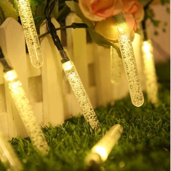 10M Bubble Stick LED Christmas Light String AC200-240V 4W Plug-in PVC Transparen
