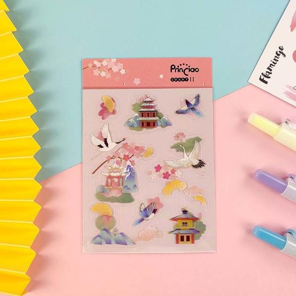 Autocollant transparent animal mignon de PVC d'autocollants de Direct Custom Cartoon de fabricant
