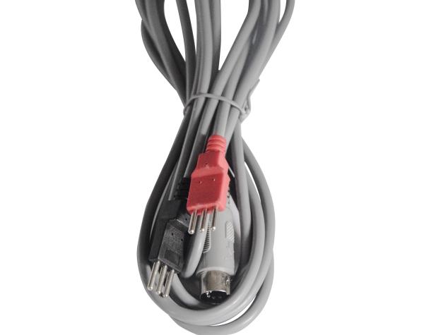 Nickel Plated Medical Equipment Cables DIN Male Plug Connector Cable