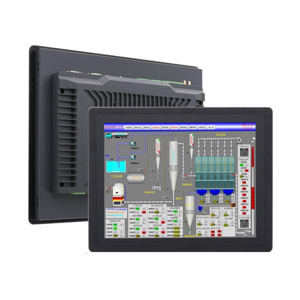 Cuerpo de aleación de aluminio Ip65 capacitiva pantalla táctil LCD pantalla plana Full hd industrial todo en un PC con puertos Rj45 y Rs232