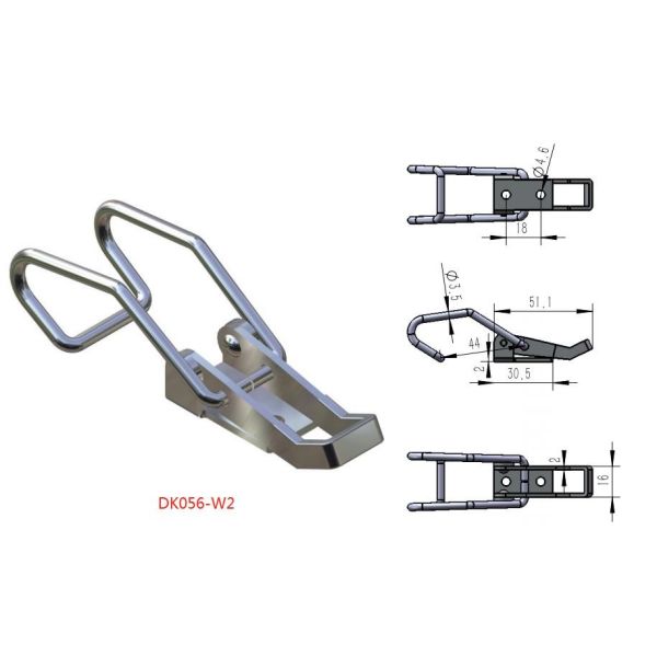 SGS Carbon Steel Galvanized Over Center Draw Latches Zinc Plated For Cleaner