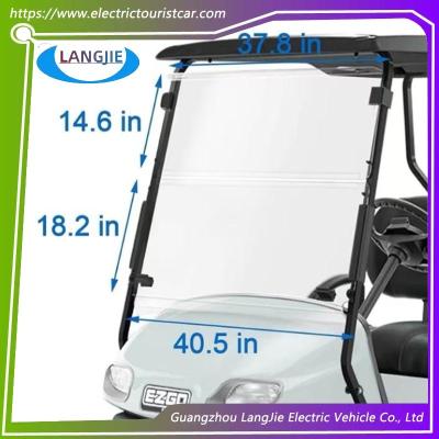 High Quality Ezgo Txt Transparent Front Windshield Golf Cart