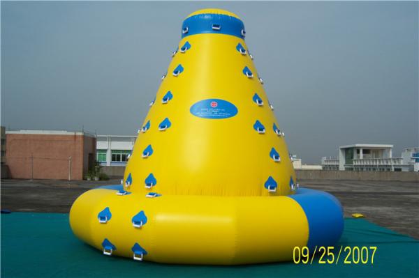 Customized Size Inflatable Water Climbing Wall , Inflatable Water Sports Toys