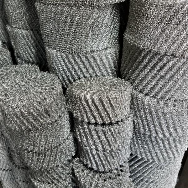 Milky White Knitted Wire Mesh Gasket 0.1mm 0.15mm For EMI / RFI Shielding