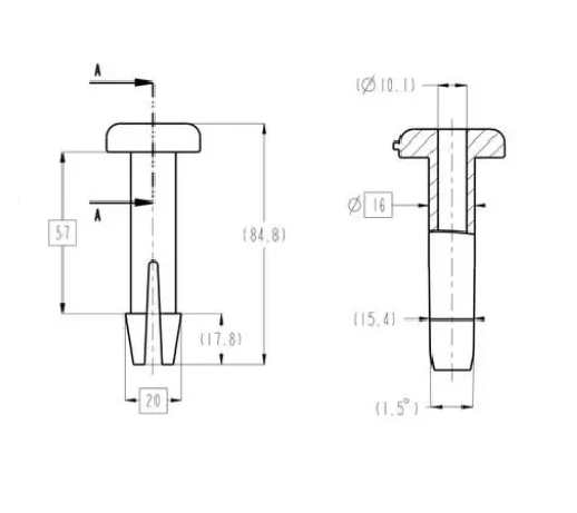 Car Seat Accessories Headrest Insert Tube Guide Lock Seat Headrest Switch