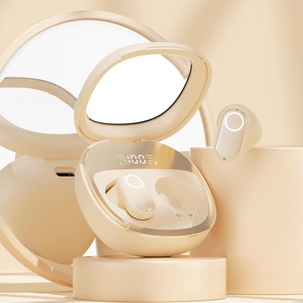 ETEK Bluetooth 5.4 TWS earphone with F13 Copper Ring,25mAh earphone cell + 200mAh case (protective board),3 color options.
