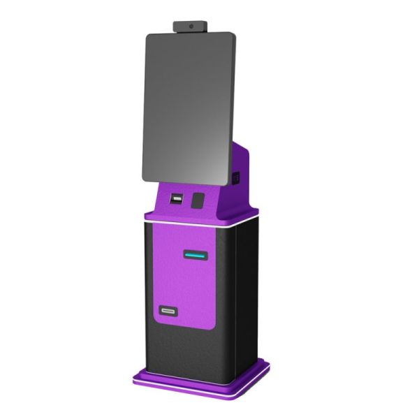 Self-Service Payment Kiosk with Wi-Fi Connectivity Touchscreen Printer and RAL Powder-Coated Finish for Public Access Terminal