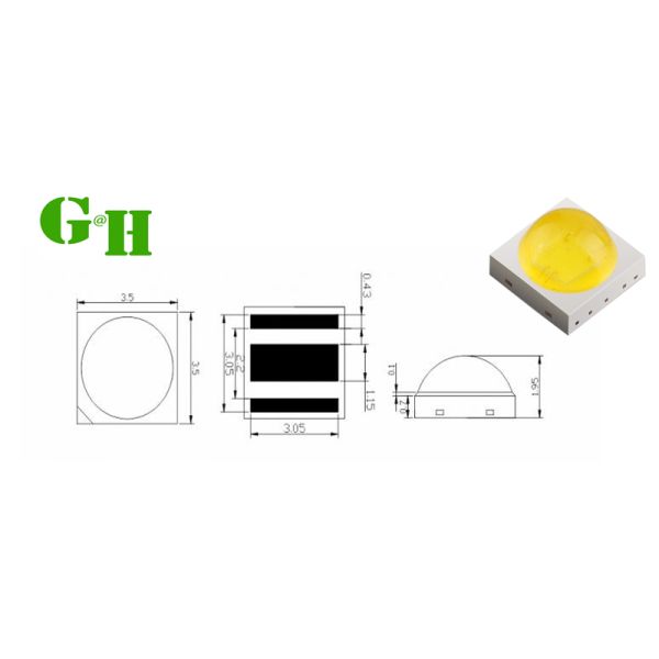 AlGaInP Indoor And Outdoor Lighting LED Suitable For Wide Applications Including Commercial And Residential
