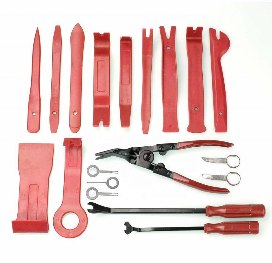 Tool Set 19Pcs Plastic Car Door Panel Removal Tools Practical Fastener Clips