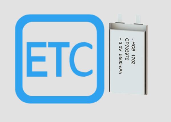 Capacity 5500mAh No Passivation 8mm Flat Battery CP783970 GPS TPMS RFID Use