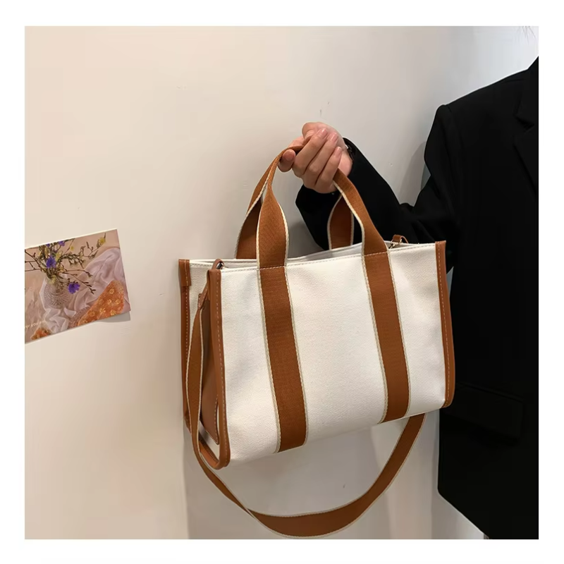 Main Material PU GHJ-31 Handbags For Women with Motion Detection and Striped Design