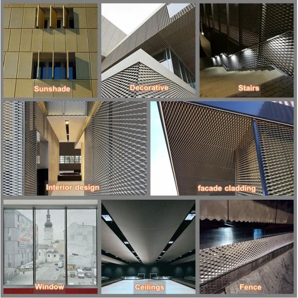 Decorative Panel Iron Plate Expanded Metal Mesh Sheet with Diamond Hole