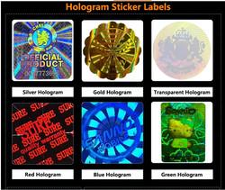 OEM Personalised Custom Printed Hologram Stickers Free Design