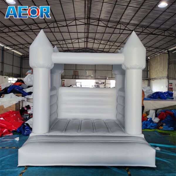 Party Rental Equipment White Bounce House Jumping Castle Inflatable Bouncer
