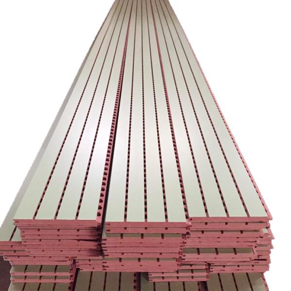 Panneau de mur en bois d'absorption saine de fibre de polyester/insonorisation acoustique de feuilles