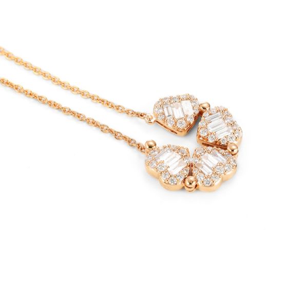 Mading Round Cut Pendant Necklaces with Advanced Technology Cihnese Fashion Pendant with Rolo chain
