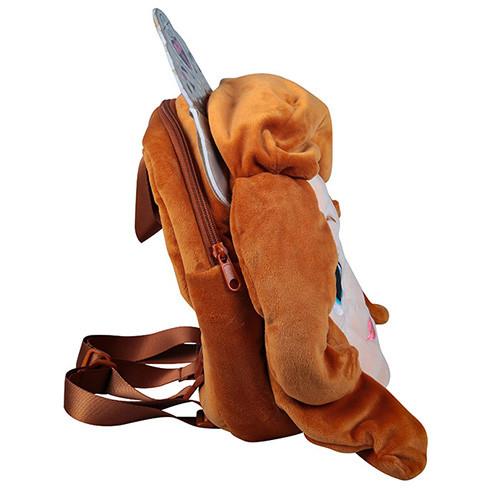 Smooth Lines 37CM 70g Fluffy Animal Kids Plush Backpack Felt Cloth