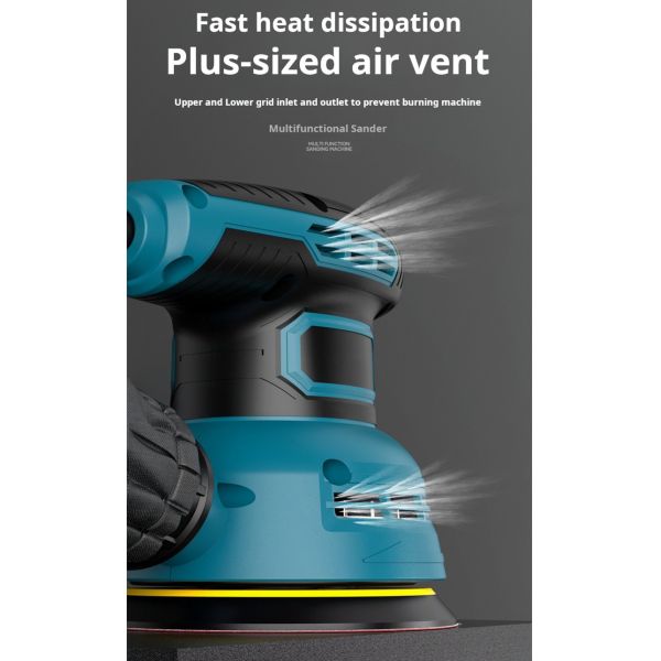 High Concentric Power Electric Car Sander 360-Degree With 12-Hole Vacuum Design