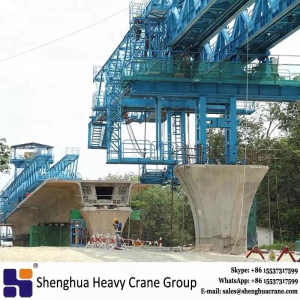 CE  Erection Full Beam Launcher Crane 600T Bridge Girder Launching Machine