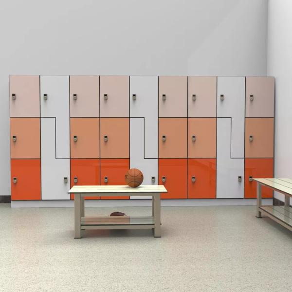 Kindergarten Workplace Lab Cupboards Wooden Furniture Digital HPL Lockers