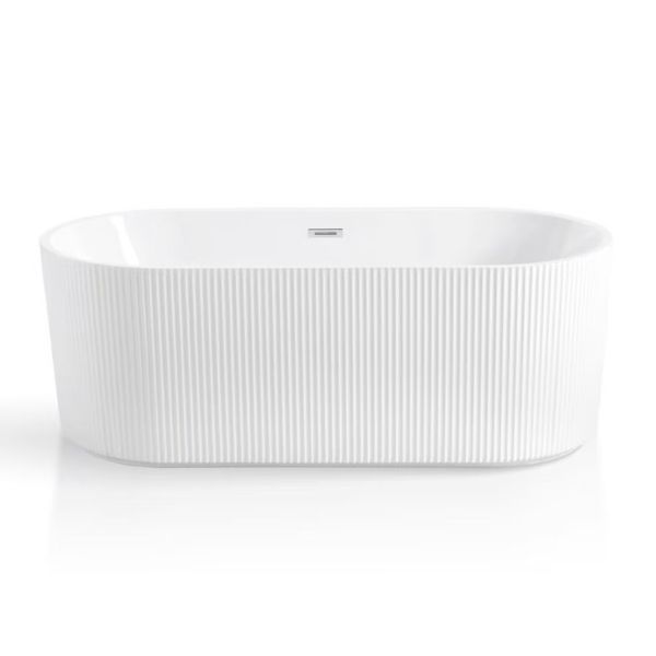 Seamless Bonding White Acrylic Alcove Bathtub Free Standing 72x42