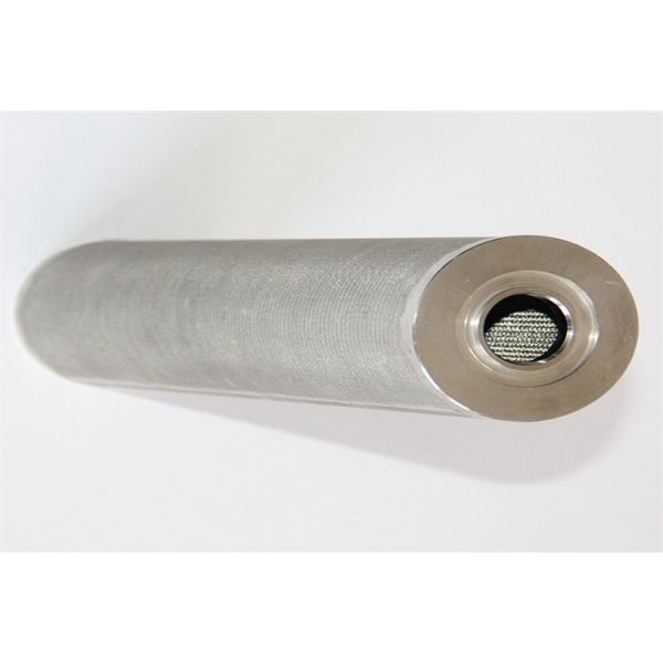 Silver Cylindrical Sintered Metal Filter 304 316 316 L  Corrosion Resistance