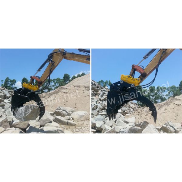 Каменный экскаватор сражается тип исправленный ведром самосхват гидравлической силы высокопрочный стальной
