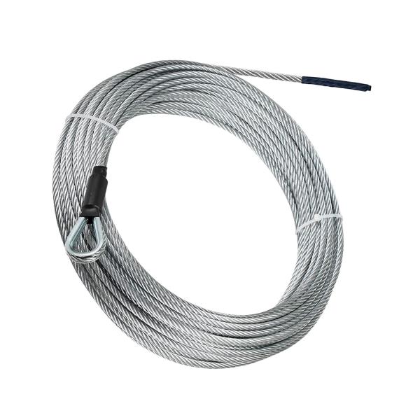 5/16 de acero inoxidable galvanizado cable de cable de avión 7x19 hebra para elevadores de embarcaciones acero especial de dirección fría