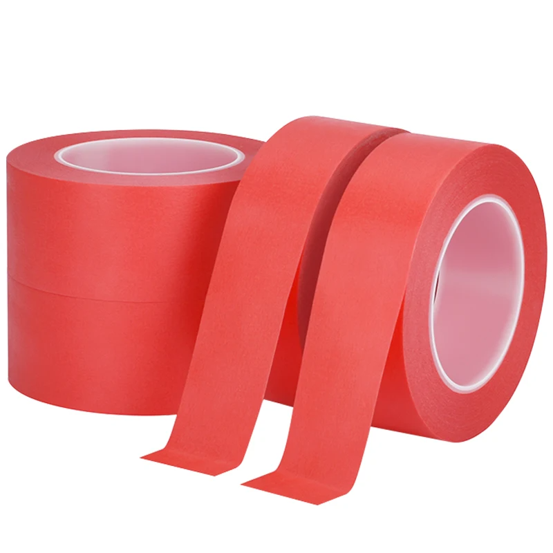 Customizable Size Manufacturers Hot Selling Red Masking Tape