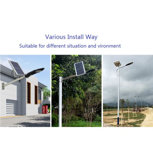 Solar Panel Battery Aluminum Remote Control Street Light