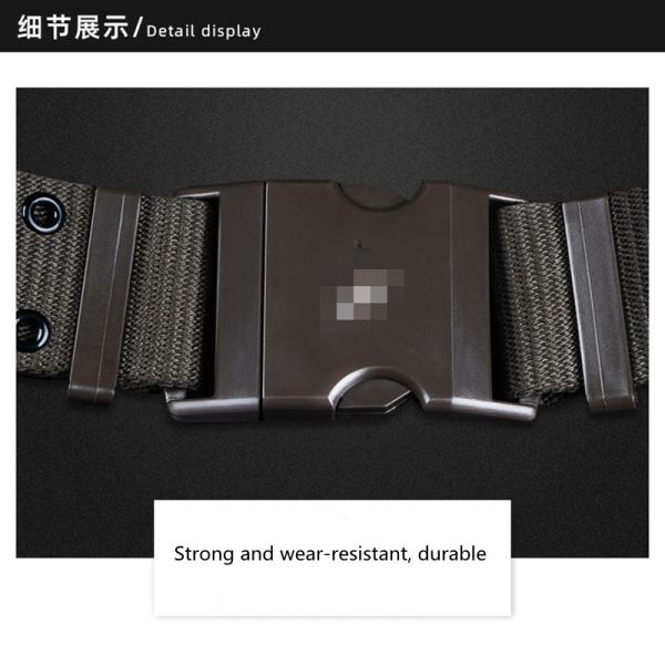 5cm Outdoor Hunting Gear 125cm Nylon Tactical Belt Metal Buckle