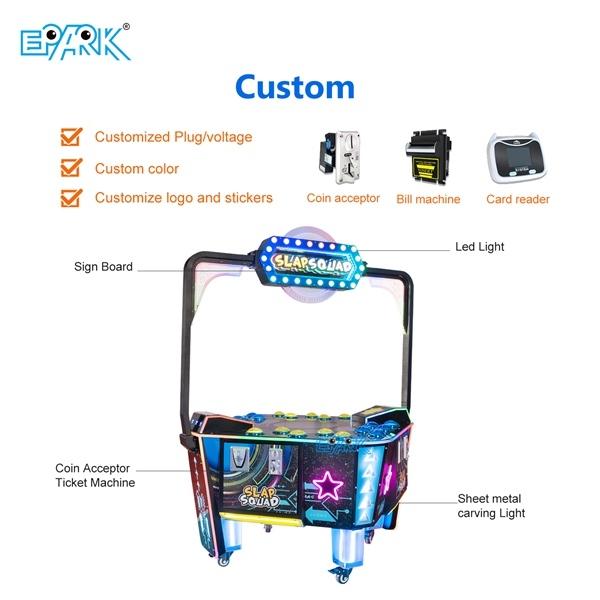 EPARK 4-person Showdown Arcade Game Arcade Coin Operated Battle Game Machine Slap Squad