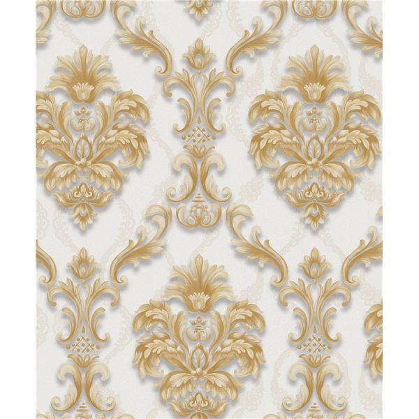 pvc vinyl project wallpaper new design classice damask washable hotel homedeco