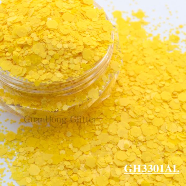 Matte Solvent Resistant Glitter Epoxy Chunky Mix For Nail Arts Decorations