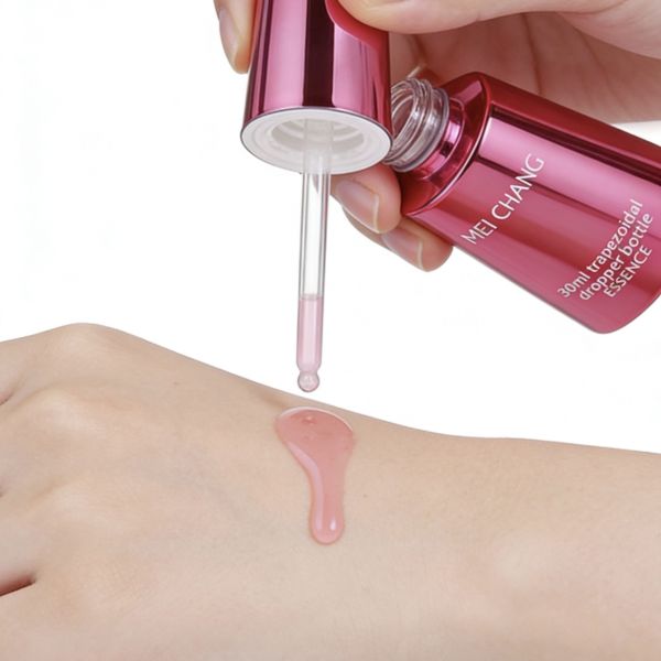 30ml Capacity Glass Dropper Bottle with Rotating Unlock Design and High-Seal Structure for Premium Skincare
