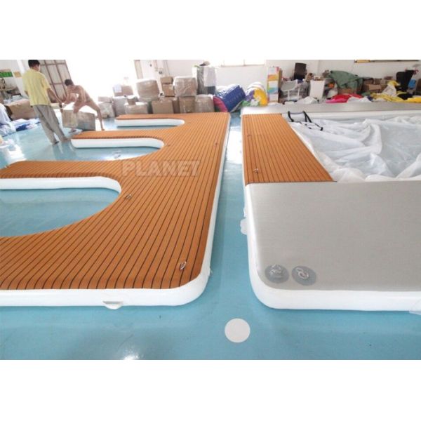 Yacht 0.6mm Inflatable Water Floating Island Pontoon Platform