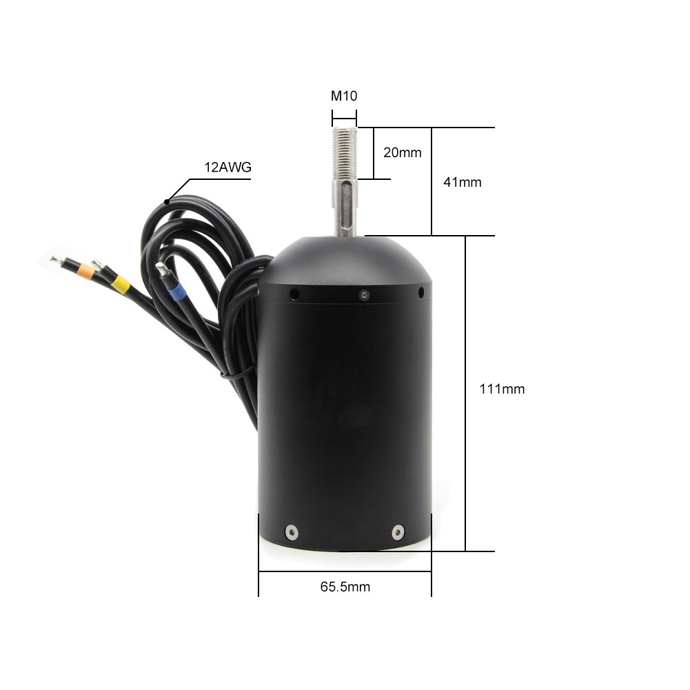 Factory & Customizable & Balanced  48V 3kw IP68 Waterproof  BLDC Drive  Motor 62111 for Underwater Thruster Robot RC Robot Boat