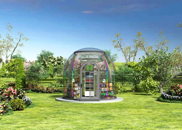 Inflatable Star House Outdoor Glamping Transparent PC Dome Tent Bubble House Geodesic Design