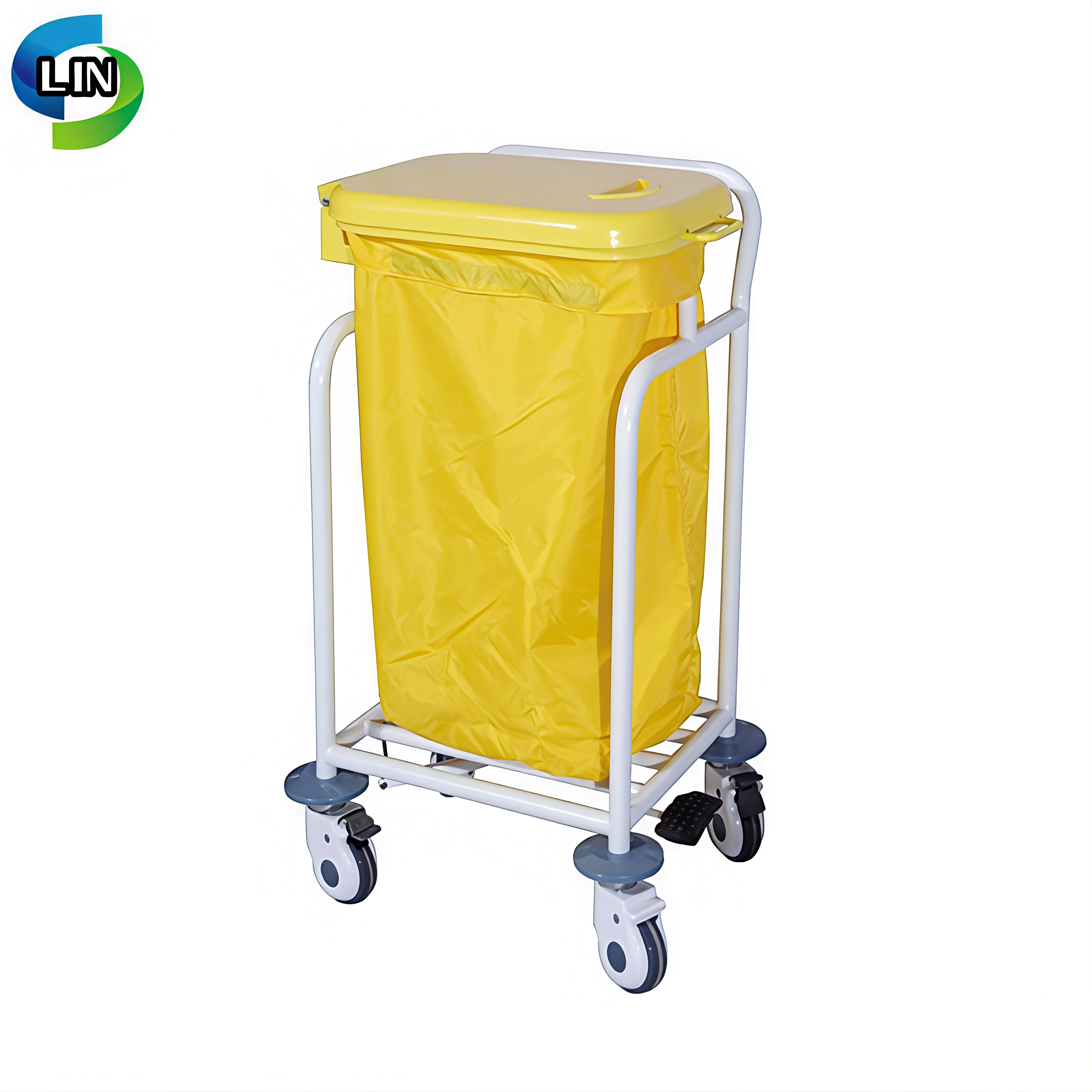 Lightweight and Easy to Clean ABS Emergency Trolley with Silent Casters for Hospital Use