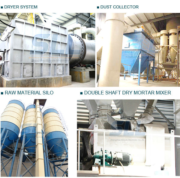 Commercial Dry Mortar Mixer Machine , Dry Mix Mortar Production Line